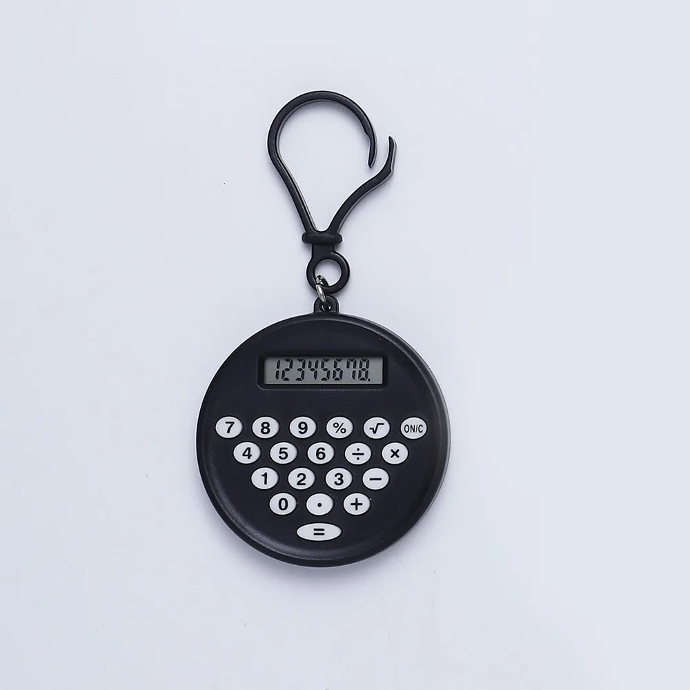 Portable Mini Calculator Round 8 Digits Display Keychain Calculator Silent Button Lightweight Calculator Pendant
Portable Mini Calculator Round 8 Digits Display Keychain Calculator Silent Button Lightweight Calculator Pendant