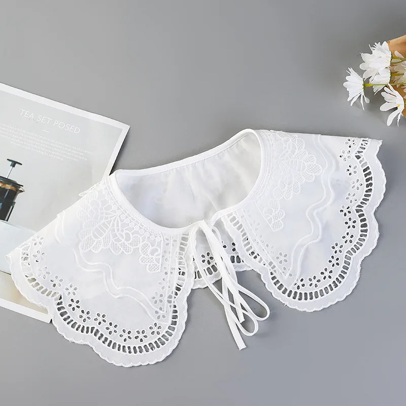 Linbaiway Lace Floral Hollow Fake Collars Shawl for Women Embroidery Shirt Female Detachable Collar Clothes Accessories
Linbaiway Lace Floral Hollow Fake Collars Shawl for Women Embroidery Shirt Female Detachable Collar Clothes Accessories