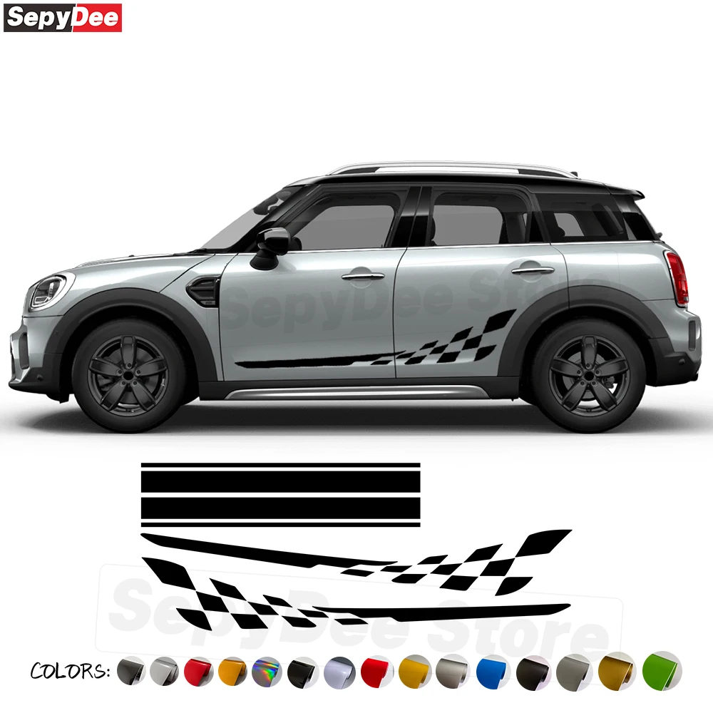 Car Hood Engine Cover Sticker Checkered Door Side Stripe Skirt Vinyl Decals for MINI Cooper S Countryman R60 F60 Car Accessories
Car Hood Engine Cover Sticker Checkered Door Side Stripe Skirt Vinyl Decals for MINI Cooper S Countryman R60 F60 Car Accessories