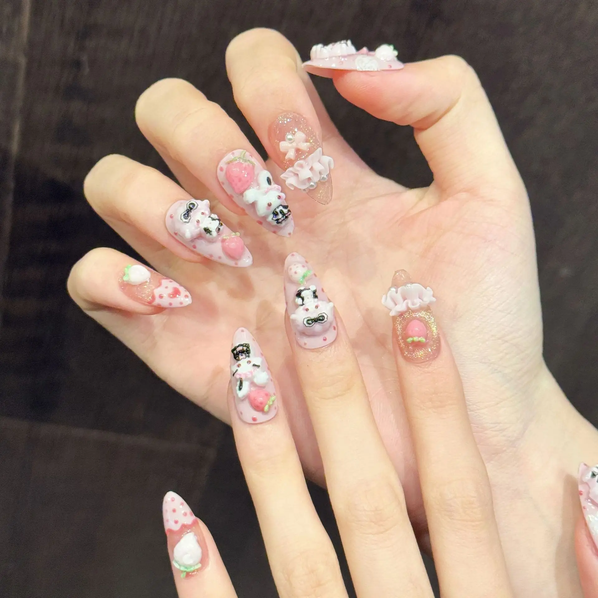 10PCS Almond Handmade Press On Nails,Pastel Cute Style,Suitable For Festivals Parties And Daily Wear.
10PCS Almond Handmade Press On Nails,Pastel Cute Style,Suitable For Festivals Parties And Daily Wear.