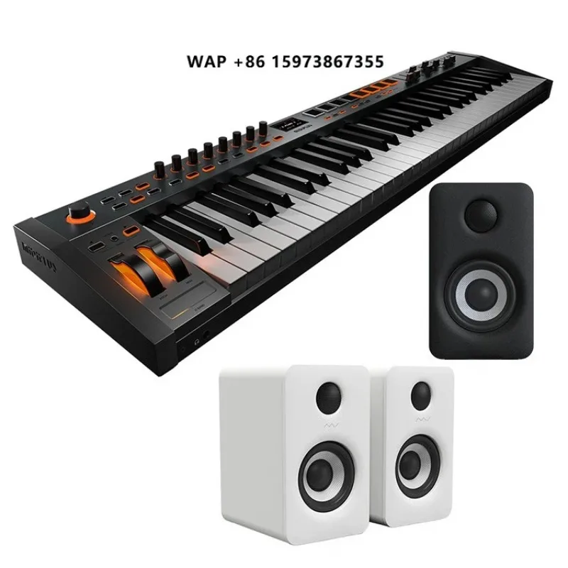 MIDIPLUS X8 MAX Portable USB MIDI Controller Keyboard 88 Semi-weighted Keys 8 RGB Velocity Aftertouch-sensitive with USB Cable
MIDIPLUS X8 MAX Portable USB MIDI Controller Keyboard 88 Semi-weighted Keys 8 RGB Velocity Aftertouch-sensitive with USB Cable
