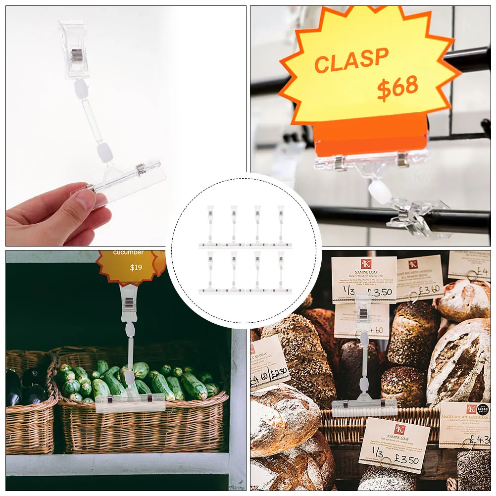 8Pcs Advertising Label Rack Price Tag Holder Supermarket Display St ABS Plastic Clamp Sign Clips Lightweight For Shops
8Pcs Advertising Label Rack Price Tag Holder Supermarket Display St ABS Plastic Clamp Sign Clips Lightweight For Shops