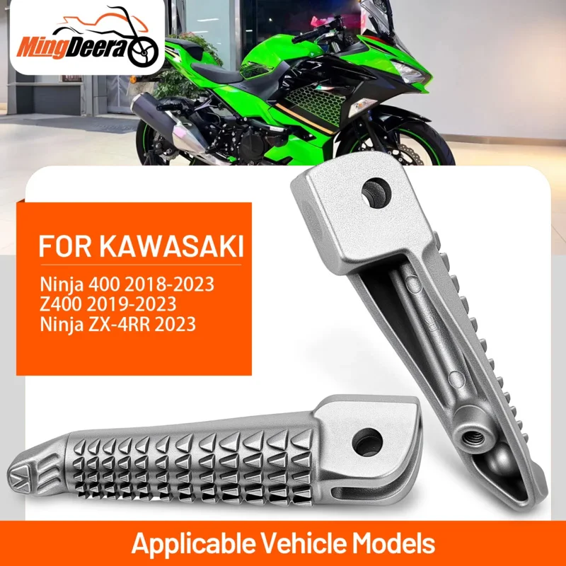 Front Driver Footpegs Footrest For Kawasaki Ninja 400 2018-2024 Z400 2019-2024 ZX-4RR ZX-4R 2023-2025 Z7 Hybrid 2024-2025 Motorc
Front Driver Footpegs Footrest For Kawasaki Ninja 400 2018-2024 Z400 2019-2024 ZX-4RR ZX-4R 2023-2025 Z7 Hybrid 2024-2025 Motorc