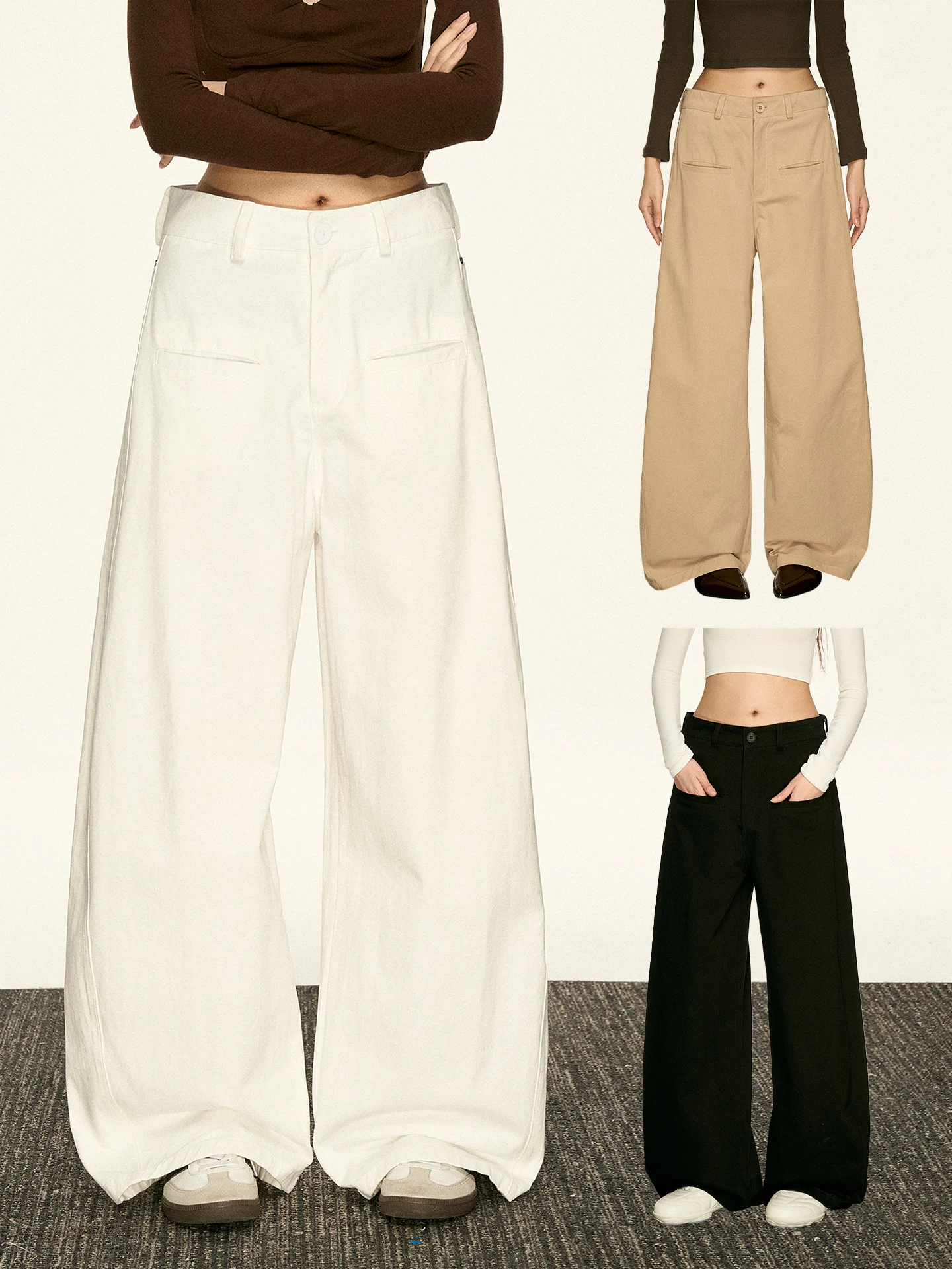 High Waist Straight Leg Casual Pants Women's Spring Autumn Loose Slimming Wide Leg Workwear Commute Sle Versatile Casual Pants
High Waist Straight Leg Casual Pants Women's Spring Autumn Loose Slimming Wide Leg Workwear Commute Sle Versatile Casual Pants