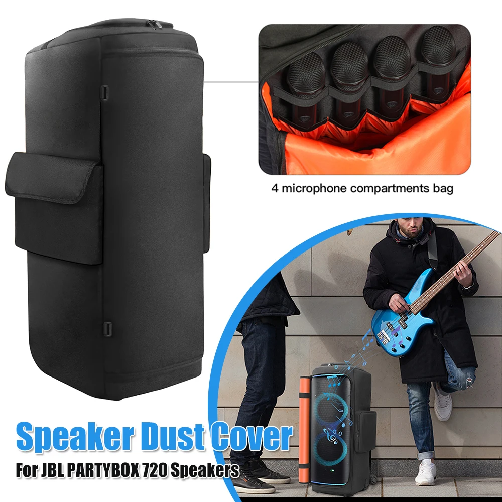 Защитный чехол для колонки JBL Partybox 720 с карманом для микрофона, мягкий, на молнии, для путешествий и использования на улице
Защитный чехол для колонки JBL Partybox 720 с карманом для микрофона, мягкий, на молнии, для путешествий и использования на улице