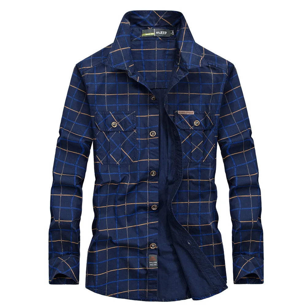 New Spring Men Multi pockets Military Outdoor Tooling Shirts Male Plaid Casual Shirts Quality Man Cotton Long-sleeved Shirts 3XL
New Spring Men Multi pockets Military Outdoor Tooling Shirts Male Plaid Casual Shirts Quality Man Cotton Long-sleeved Shirts 3XL