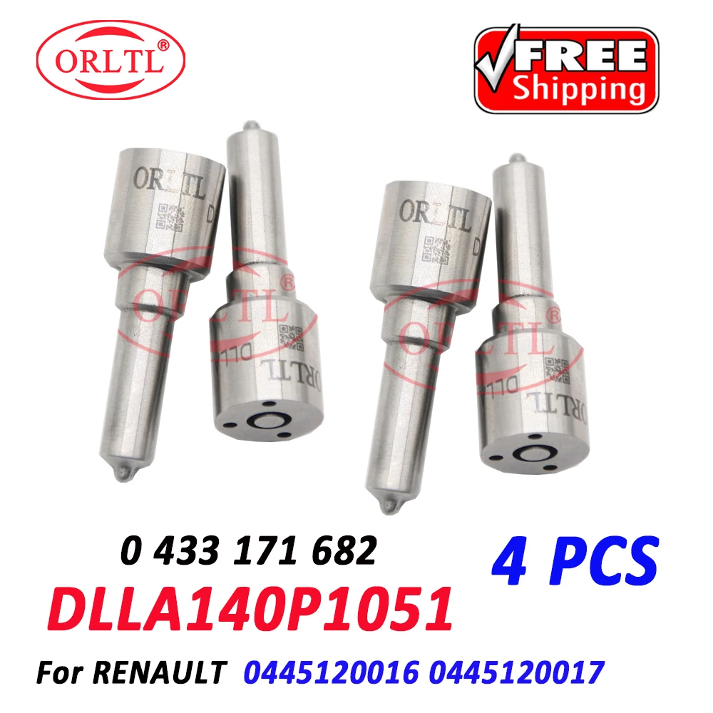 4 PCS DLLA140P1051 NEW Fuel Injector Diesel Nozzle DLLA 140P 1051 0 433 171 682 For RENAULT 5010450433 0445120016 0445120017
4 PCS DLLA140P1051 NEW Fuel Injector Diesel Nozzle DLLA 140P 1051 0 433 171 682 For RENAULT 5010450433 0445120016 0445120017
