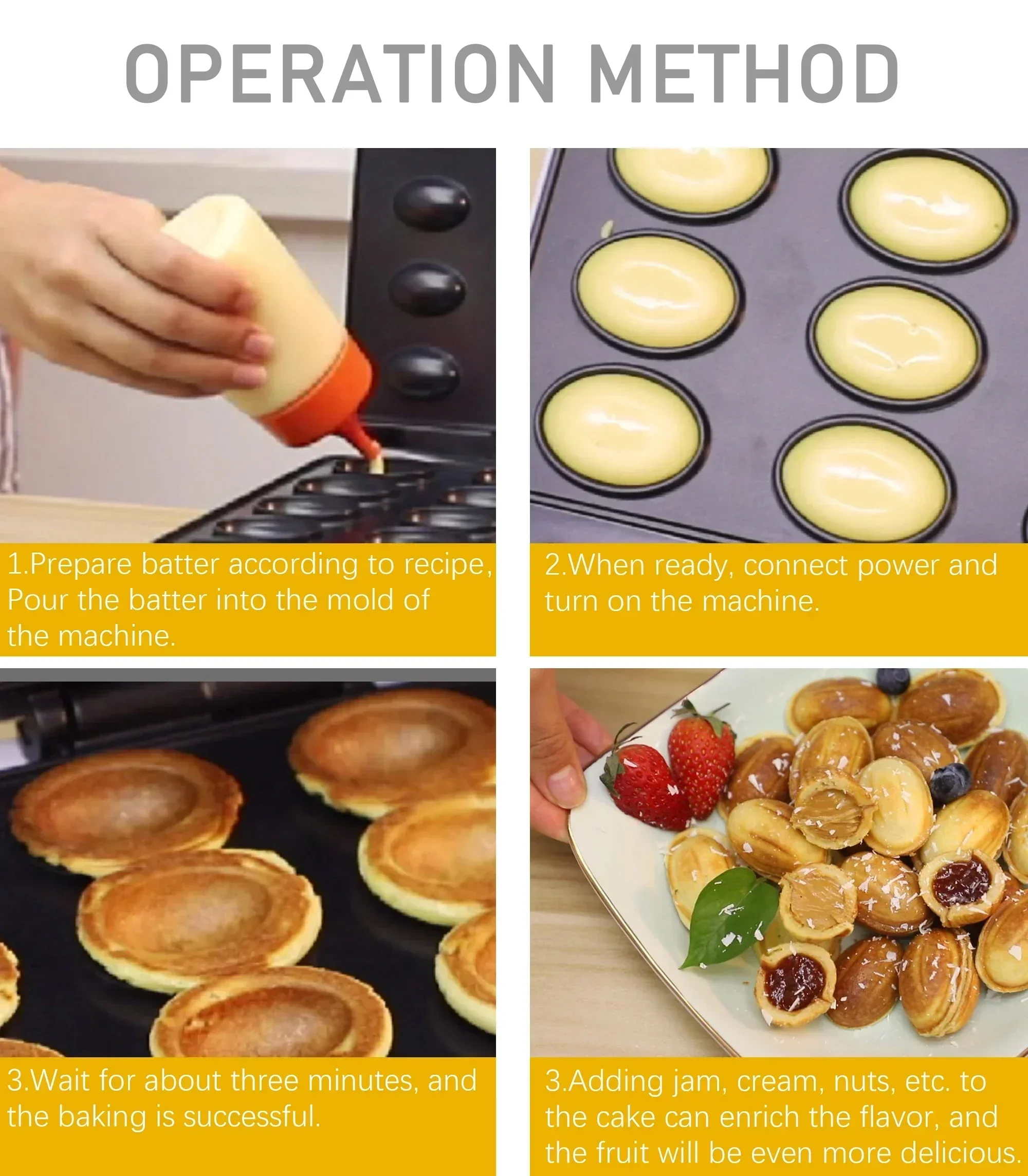 Electric Walnut Cake Waffle Maker With Nuts 12 Hole Cooking Kitchen Biscuits Making for Baking Tool Business Nuts Waffle Sonifer
Electric Walnut Cake Waffle Maker With Nuts 12 Hole Cooking Kitchen Biscuits Making for Baking Tool Business Nuts Waffle Sonifer
