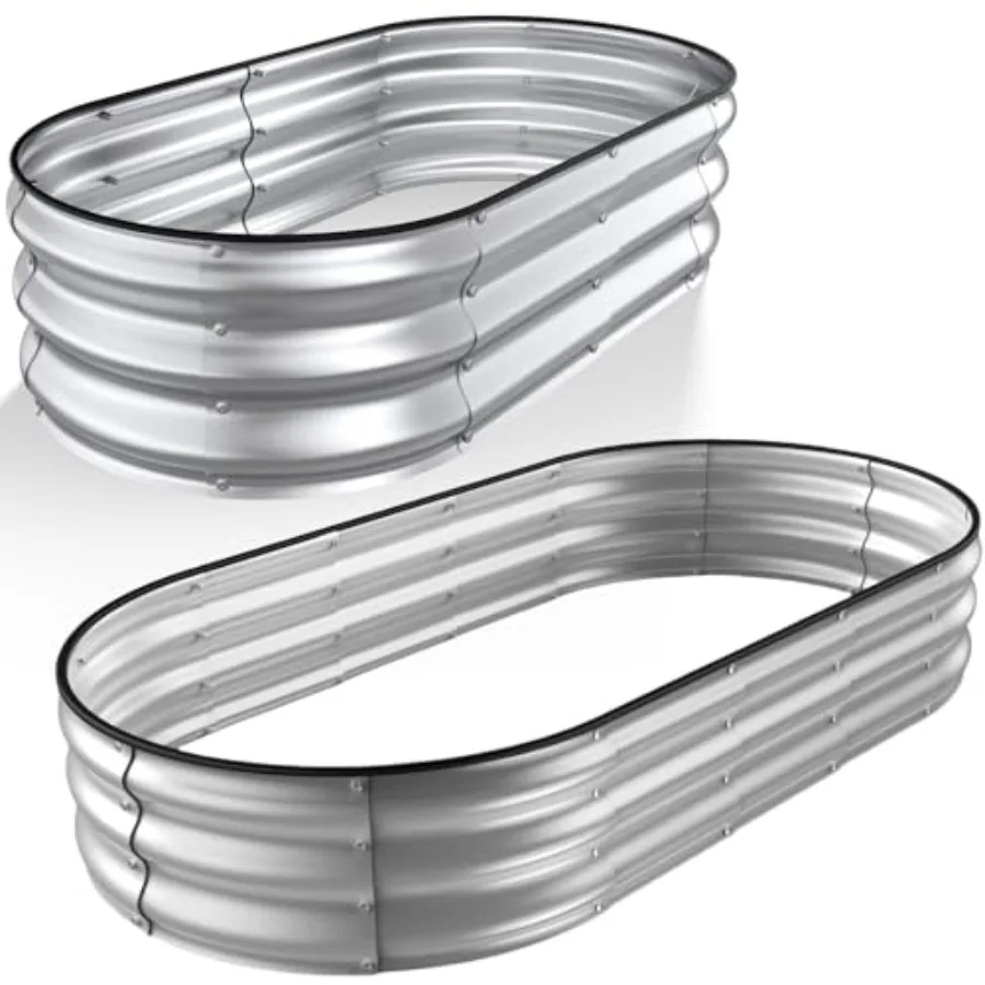 Raised Garden Bed Kit 4x2x1Ft Raised Garden Bed Kit 6x3x1FT Silver
Raised Garden Bed Kit 4x2x1Ft Raised Garden Bed Kit 6x3x1FT Silver