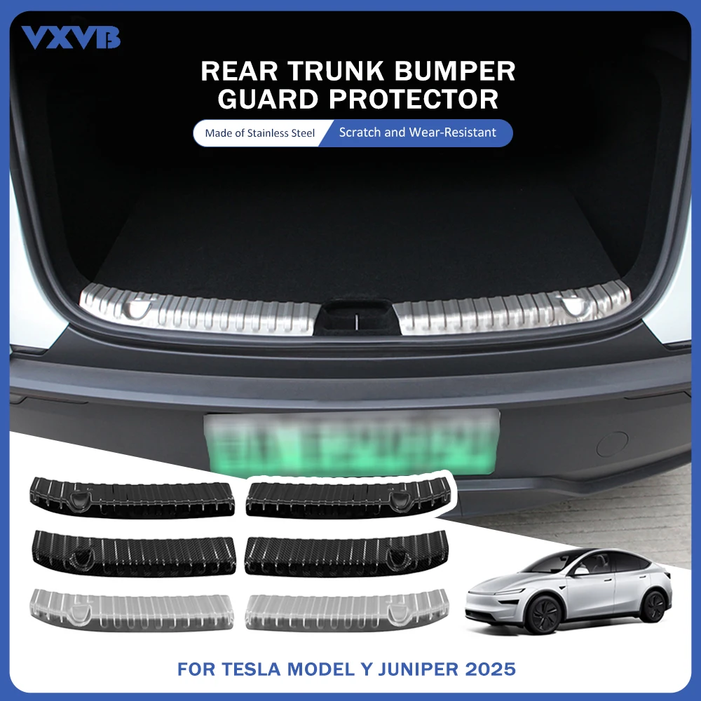 Rear Trunk Bumper Sill Guard Cover For Tesla Model Y Juniper 2025 Stainless Steel Door Edge Protector Car Exterior Accessories
Rear Trunk Bumper Sill Guard Cover For Tesla Model Y Juniper 2025 Stainless Steel Door Edge Protector Car Exterior Accessories