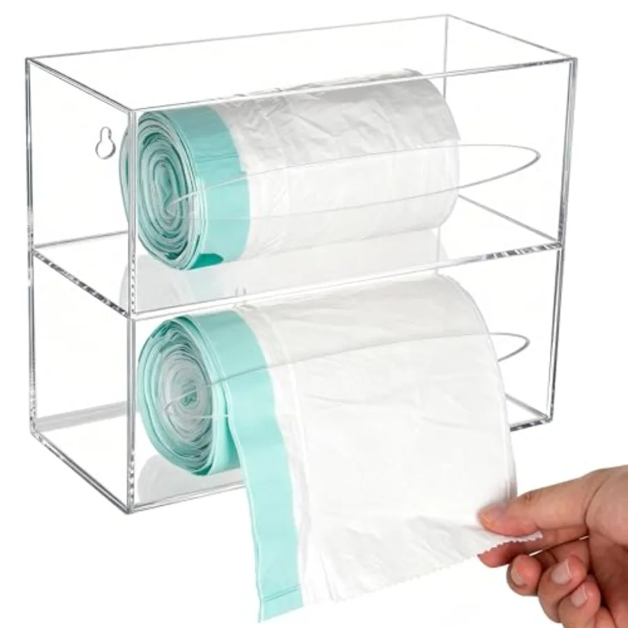 Compartment Acrylic Kitchen Trash Bag Dispenser Holder
Compartment Acrylic Kitchen Trash Bag Dispenser Holder
