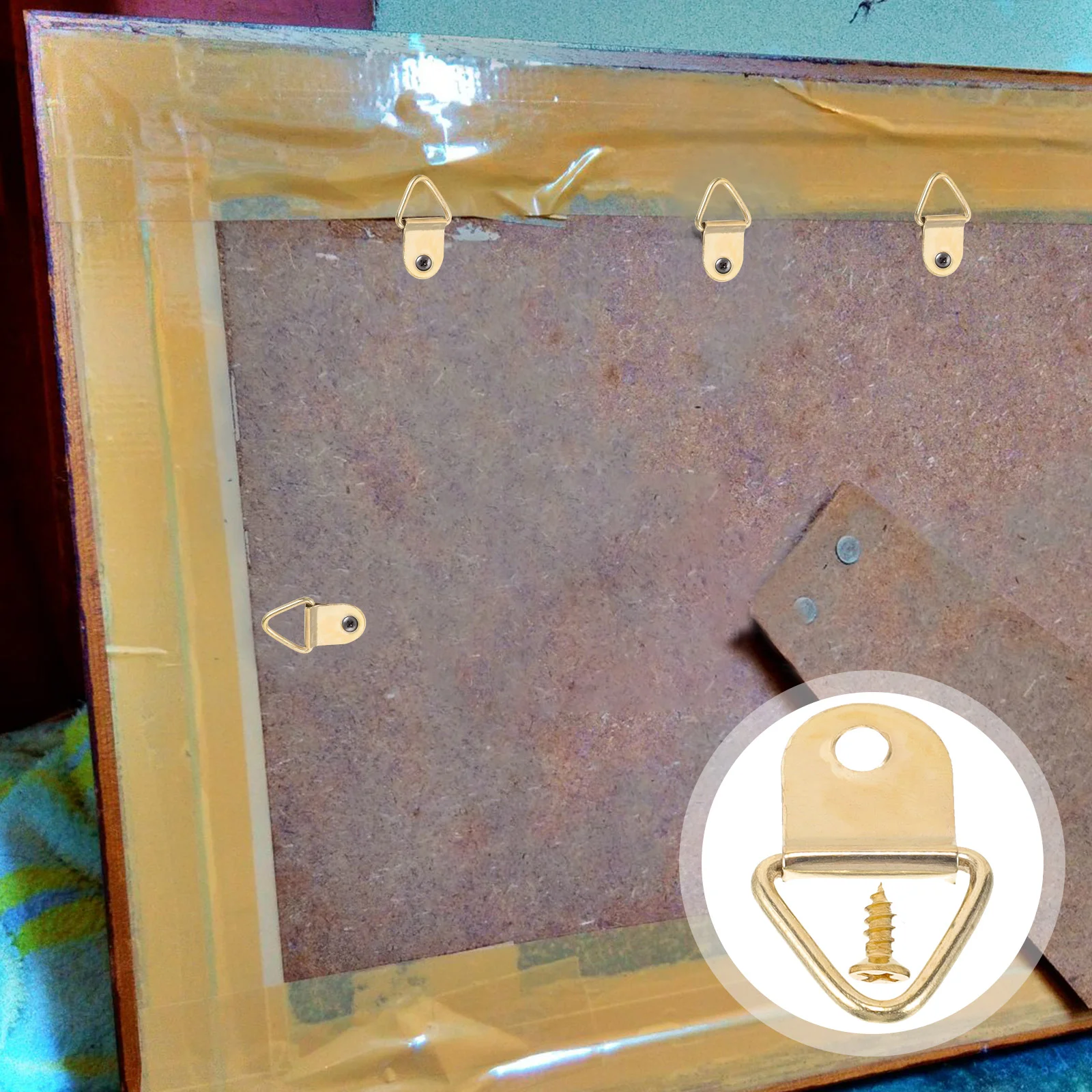 100 Sets Photo Frame Triangle Ring Hook Clothes Hanging Rack Ceiling Hooks Metal Picture
100 Sets Photo Frame Triangle Ring Hook Clothes Hanging Rack Ceiling Hooks Metal Picture
