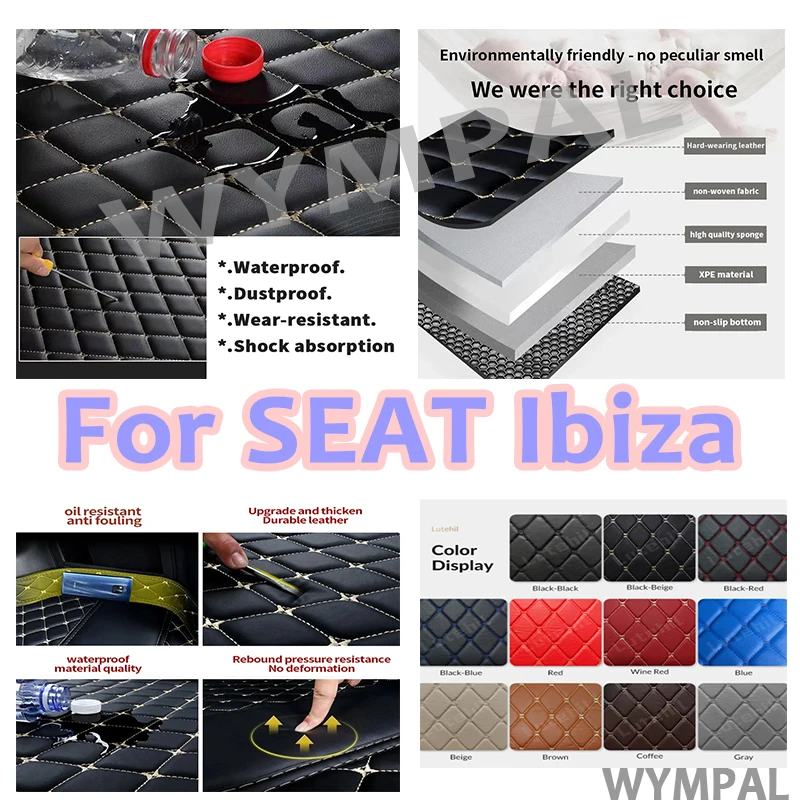 Роскошные автомобильные коврики на заказ для SEAT Ibiza 2018 2019 2020 2021, автокожаные мужские автомобильные коврики с полным покрытием, автомобильные защитные коврики
Роскошные автомобильные коврики на заказ для SEAT Ibiza 2018 2019 2020 2021, автокожаные мужские автомобильные коврики с полным покрытием, автомобильные защитные коврики
