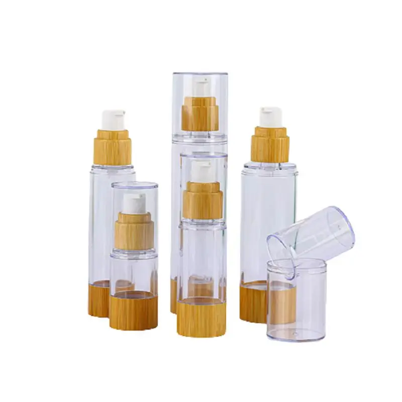 10pcs 15ml30ml50ml80ml100ml Bamboo Airless Pump Bottle Container Plastic Lotion Bottle Travel Emulsion Cream Vacuum Bottles
10pcs 15ml30ml50ml80ml100ml Bamboo Airless Pump Bottle Container Plastic Lotion Bottle Travel Emulsion Cream Vacuum Bottles