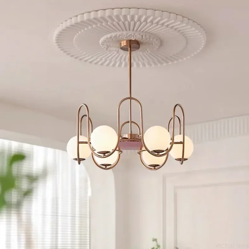 GHEUVNJ Modern French Rose Gold Pendant Light Luxury Cream Style Living Room Dining Room Bedroom Light
GHEUVNJ Modern French Rose Gold Pendant Light Luxury Cream Style Living Room Dining Room Bedroom Light