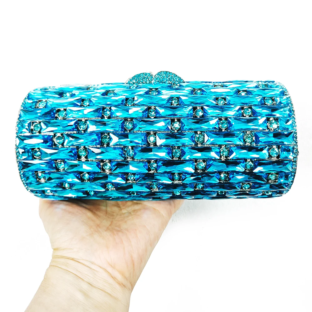 Luxury Lady Sky Blue Diamonds Evening Clutch Glass Bags Woman's Gems Clutches Female Bag Metallic Crystal Purse Party Handbag
Luxury Lady Sky Blue Diamonds Evening Clutch Glass Bags Woman's Gems Clutches Female Bag Metallic Crystal Purse Party Handbag