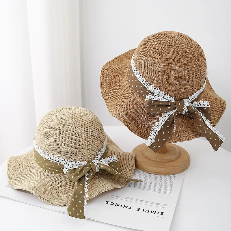 Women's Summer Bucket Hat Wide Brim Dot Bow Beach Sun Hat Elegant Fisherman Style For Outdoor Travel Fashion Accessories
Women's Summer Bucket Hat Wide Brim Dot Bow Beach Sun Hat Elegant Fisherman Style For Outdoor Travel Fashion Accessories