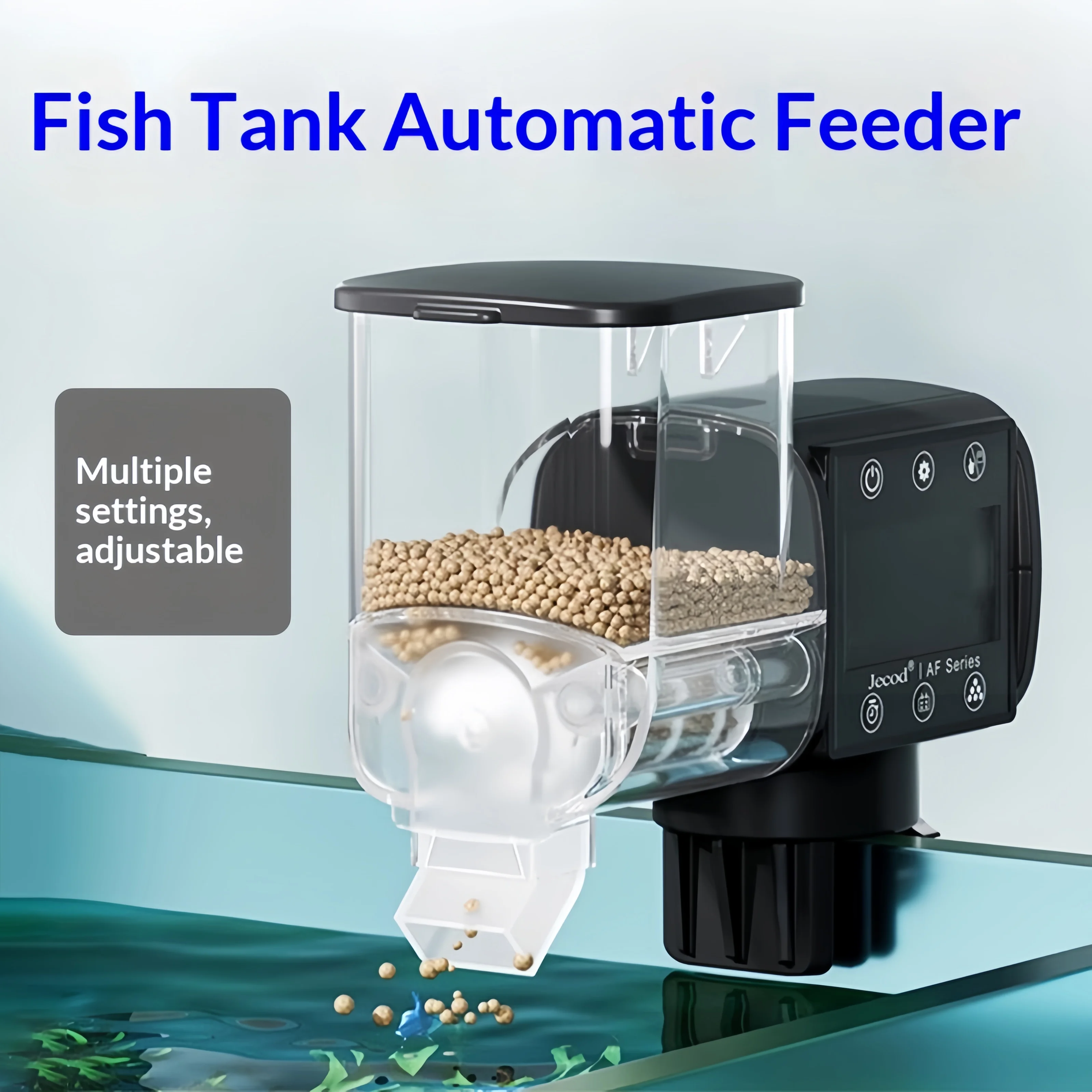 Jebao Smart Fish Tank Feeder for Viewing Fish - Automatic Grain Dispenser with Timed Feeding Function, 250ml Large Capacity
Jebao Smart Fish Tank Feeder for Viewing Fish - Automatic Grain Dispenser with Timed Feeding Function, 250ml Large Capacity