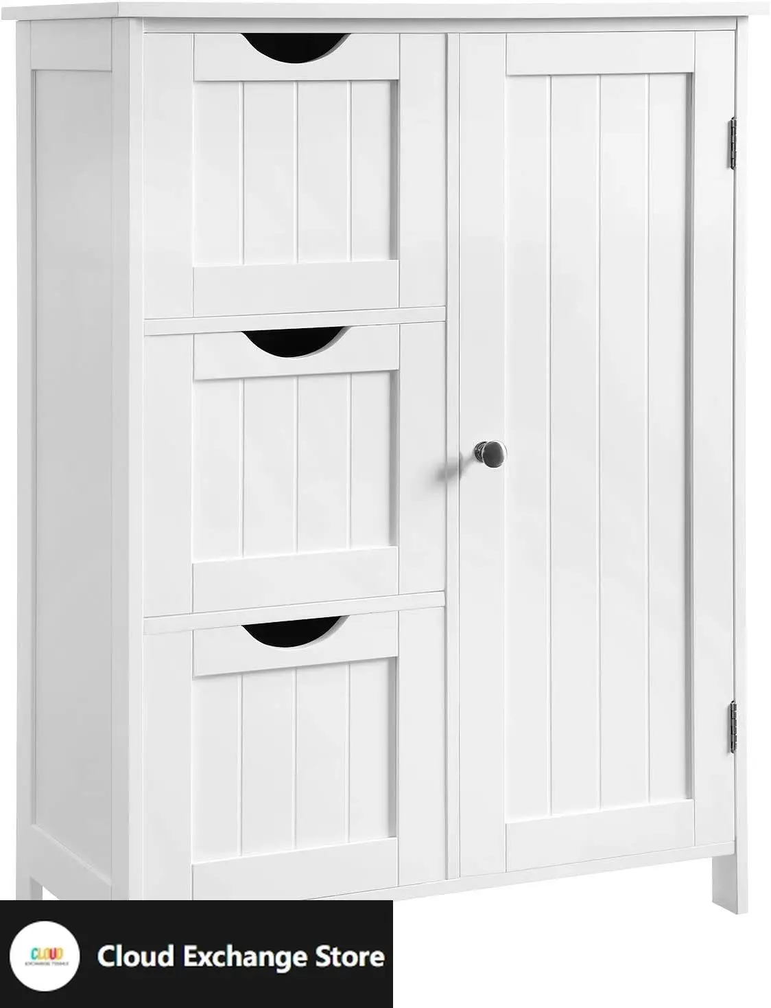 Bathroom Floor Storage Cabinet, Freestanding Bathroom Storage Unit with 3 Drawers, 1 Adjustable Shelf 
Bathroom Floor Storage Cabinet, Freestanding Bathroom Storage Unit with 3 Drawers, 1 Adjustable Shelf