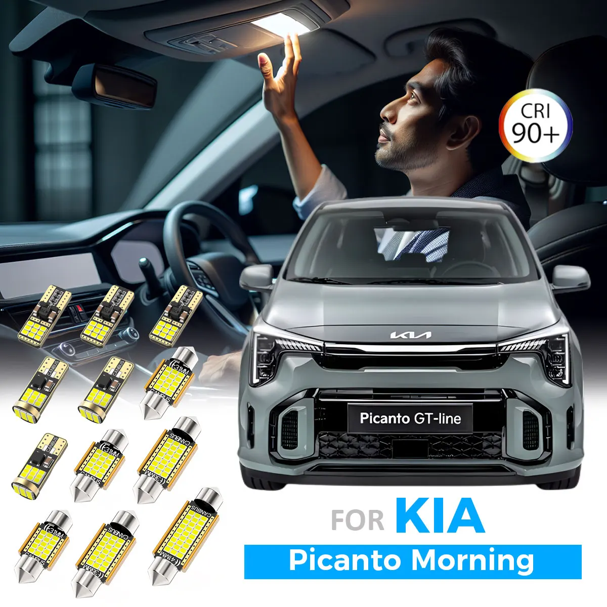AENVTOL для Kia Picanto Morning MK1 MK2 MK3 2004-2018 2019 2020 2021 2022 2023 светодиодный комплект внутренней купольной лампы для карты, номерного знака
AENVTOL для Kia Picanto Morning MK1 MK2 MK3 2004-2018 2019 2020 2021 2022 2023 светодиодный комплект внутренней купольной лампы для карты, номерного знака