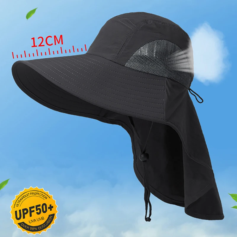 Lightweight UV Hat Men's Or Women's Summer Outdoor Sunshade Cap Large Brim Sun Hat Face Shield Neck Protection Fishing Sunscreen
Lightweight UV Hat Men's Or Women's Summer Outdoor Sunshade Cap Large Brim Sun Hat Face Shield Neck Protection Fishing Sunscreen