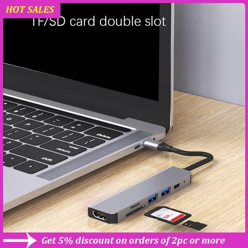 2X 6 In 1 USB Type C Hub Adapter With 4K 30Hz -Compatible Multiport Card Reader USB3.0 TF PD Video Multi Ports,Requisite
2X 6 In 1 USB Type C Hub Adapter With 4K 30Hz -Compatible Multiport Card Reader USB3.0 TF PD Video Multi Ports,Requisite