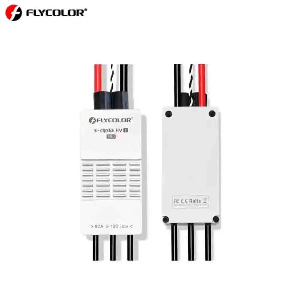 Flycolor X-CROSS HV3 PRO 80A 200A ESC 5-12S BLHeli-32 Dshot Proshot 64MHz ARM 32-Bit Speed Controller for FPV Racing Drone RC
Flycolor X-CROSS HV3 PRO 80A 200A ESC 5-12S BLHeli-32 Dshot Proshot 64MHz ARM 32-Bit Speed Controller for FPV Racing Drone RC