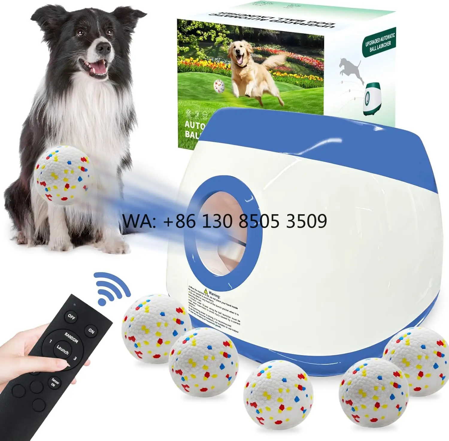 Factory Wholesale Big Size Ball Thrower for Dog Automatic Upgraded Dog Ball Launcher With 2.5'' Etpu Balls Indoor and Outdoor
Factory Wholesale Big Size Ball Thrower for Dog Automatic Upgraded Dog Ball Launcher With 2.5'' Etpu Balls Indoor and Outdoor