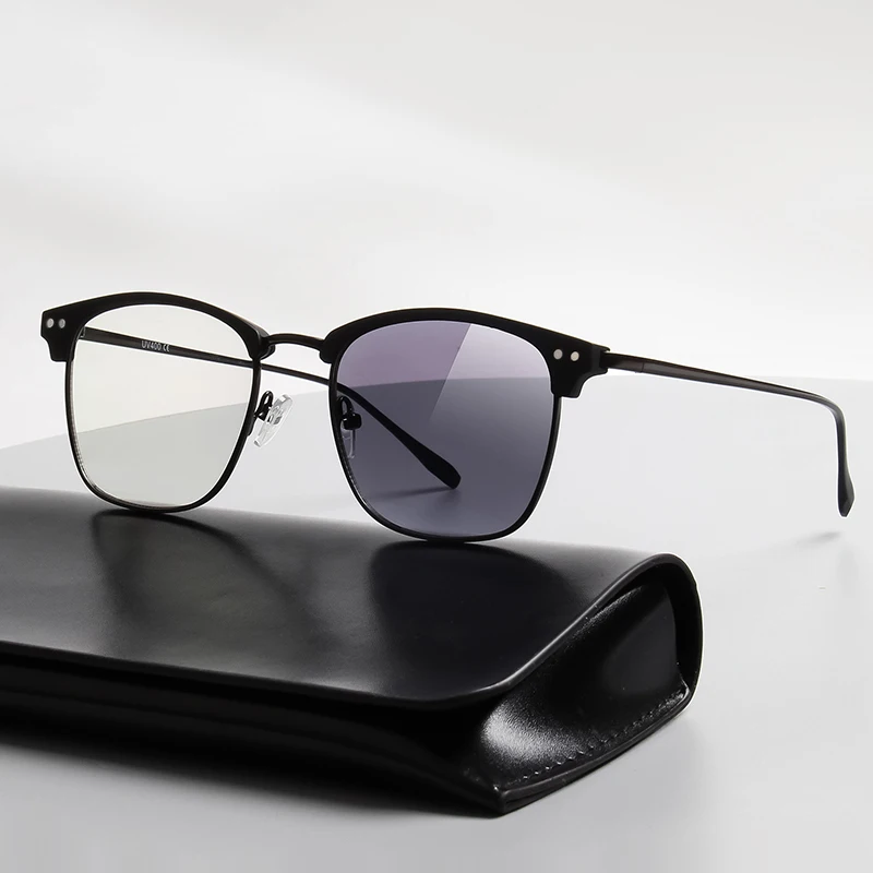 2025 Retro Photochromic Metal Square Sunglasses Classic Half Frame TR-90 Glasses Anti Blue Light Trendy Driving Shades Eyewear
2025 Retro Photochromic Metal Square Sunglasses Classic Half Frame TR-90 Glasses Anti Blue Light Trendy Driving Shades Eyewear