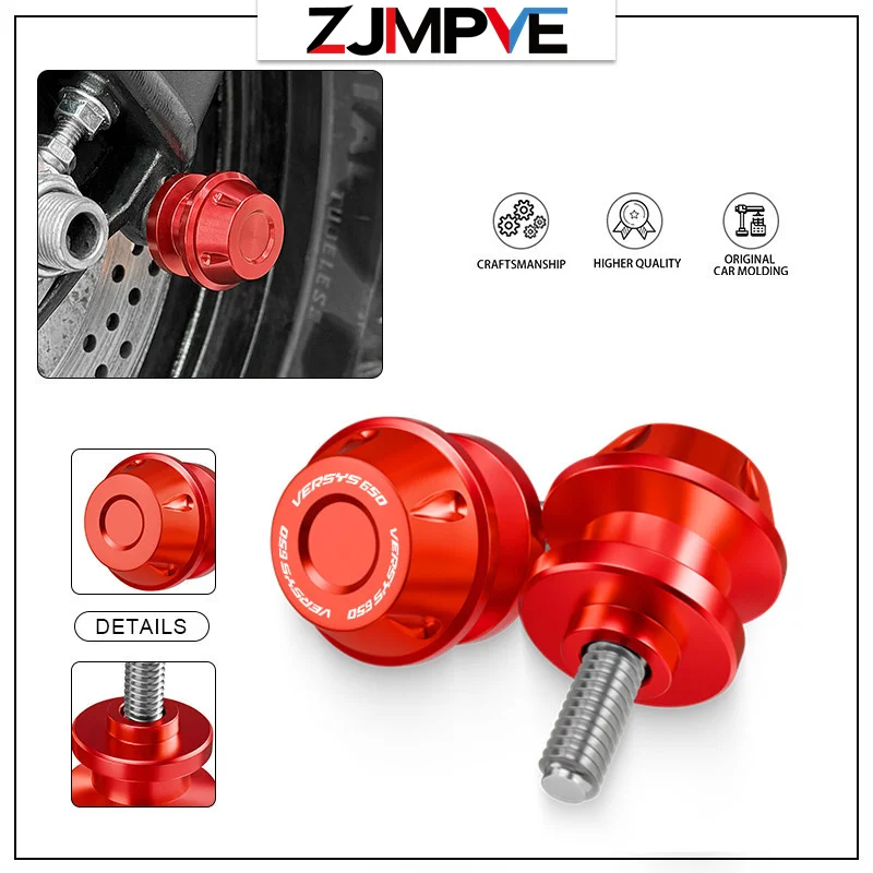 For VERSYS650 VERSYS1000 versys 650 1000 2015-2024 Motorcycle Swingarm Spools Sliders CNC Rear Swing Arm Stand Screws Protector 
For VERSYS650 VERSYS1000 versys 650 1000 2015-2024 Motorcycle Swingarm Spools Sliders CNC Rear Swing Arm Stand Screws Protector