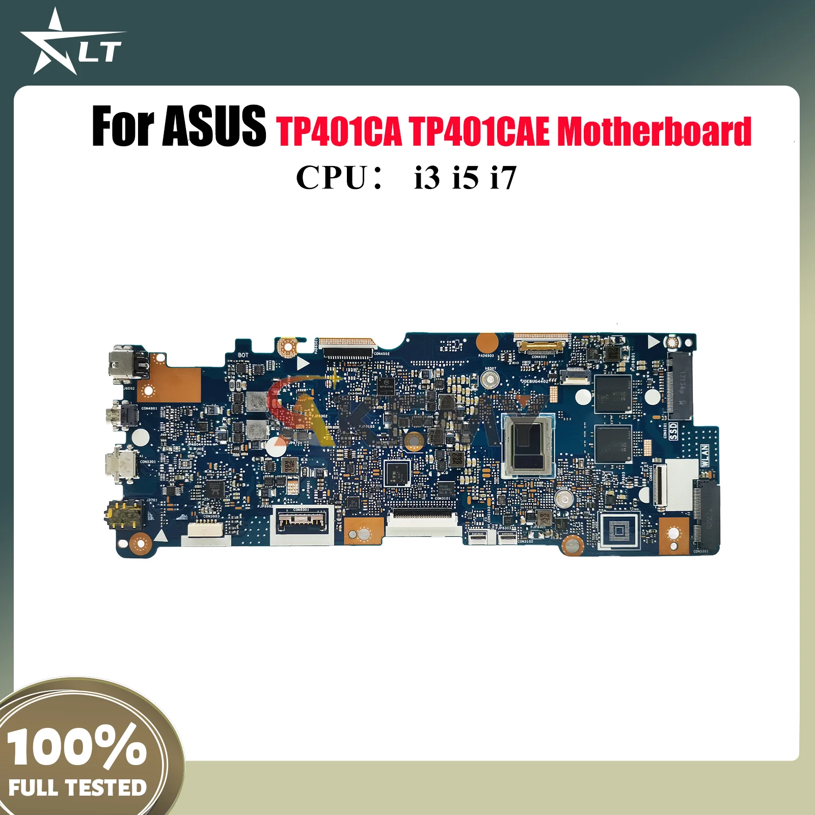 TP401CA Laptop Motherboard For ASUS VivoBook Flip TP401C TP401CA TP401CAE Notebook Mainboard With i3 i5 i7 CPU 100% tests OK stk
TP401CA Laptop Motherboard For ASUS VivoBook Flip TP401C TP401CA TP401CAE Notebook Mainboard With i3 i5 i7 CPU 100% tests OK stk