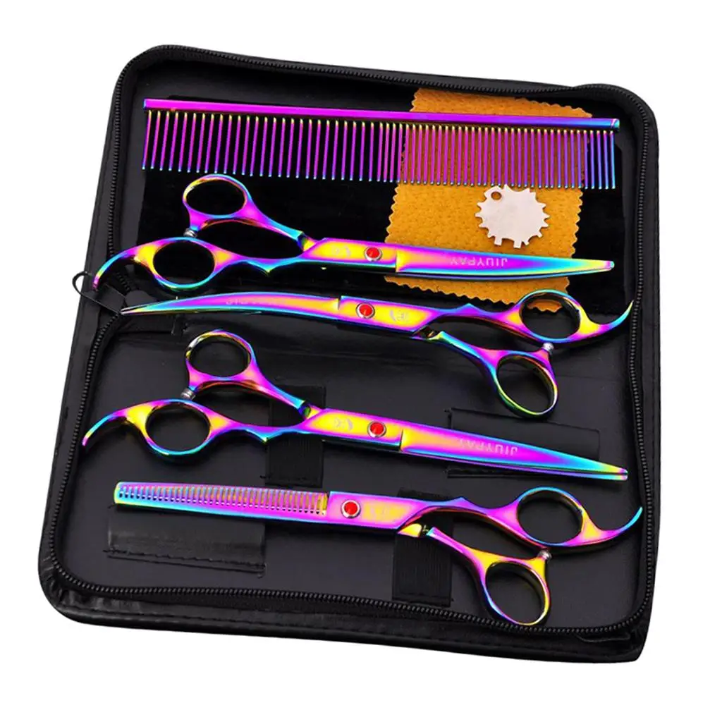 Dog Grooming Kit Stainless Steel cat and dog Grooming Scissors Pet Grooming Shears for cat and dogs
Dog Grooming Kit Stainless Steel cat and dog Grooming Scissors Pet Grooming Shears for cat and dogs