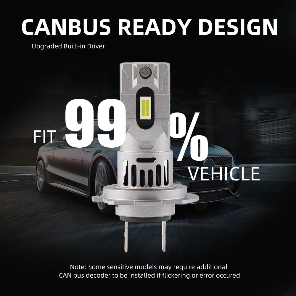 100000LM Mini H7 LED Headlight Bulb Wireless 120W CSP for Car Headlamp Auto Diode Lamps H7 Turbo Led 12V 6500K With Fan
100000LM Mini H7 LED Headlight Bulb Wireless 120W CSP for Car Headlamp Auto Diode Lamps H7 Turbo Led 12V 6500K With Fan