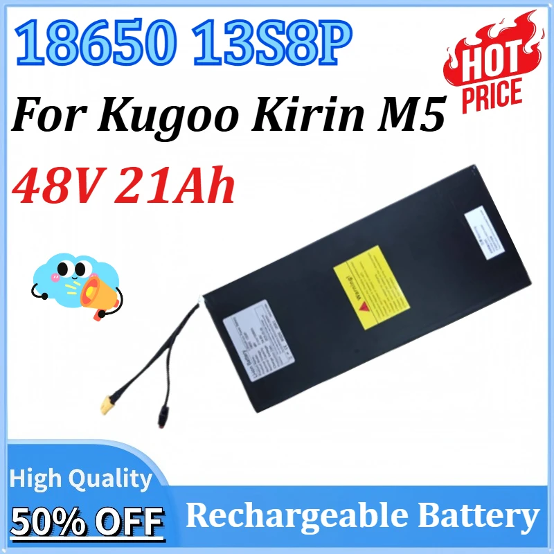 18650 13S8P 48V 21Ah for Kugoo Kirin M5 Electric Scooters with Lithium Rechargeable Batteries
18650 13S8P 48V 21Ah for Kugoo Kirin M5 Electric Scooters with Lithium Rechargeable Batteries