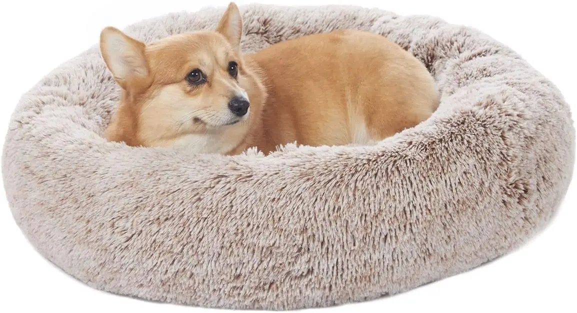 Calming Donut Dog Bed, 30 Hes Round Fluffy Dog Beds For Medium Dogs, Anti-Anxiety Plush Dog Bed, Hine Washable Pet Bed (Brown,
Calming Donut Dog Bed, 30 Hes Round Fluffy Dog Beds For Medium Dogs, Anti-Anxiety Plush Dog Bed, Hine Washable Pet Bed (Brown,