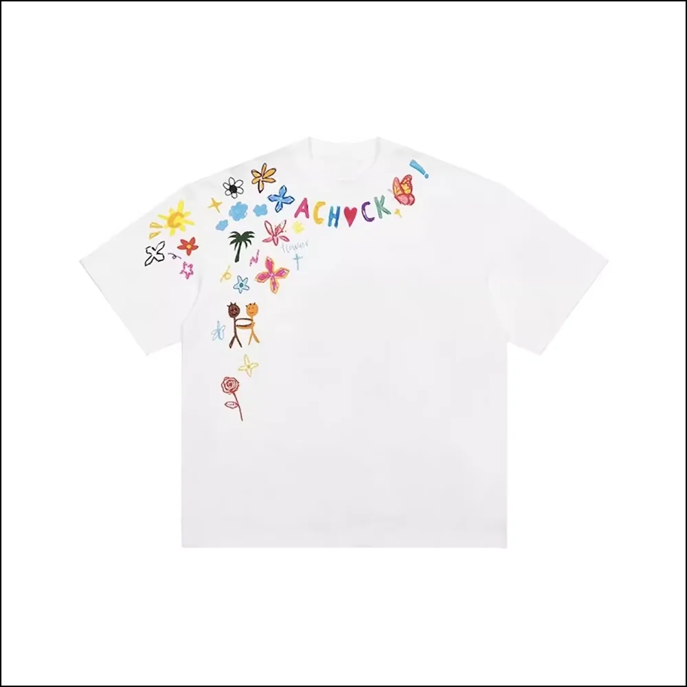 2025 Summer Whimsy Explosion White Tee! All-Over Hand-Drawn Doodles × Pastel Splatter—Oversized Fit × for Unisex Playful Flair!
2025 Summer Whimsy Explosion White Tee! All-Over Hand-Drawn Doodles × Pastel Splatter—Oversized Fit × for Unisex Playful Flair!