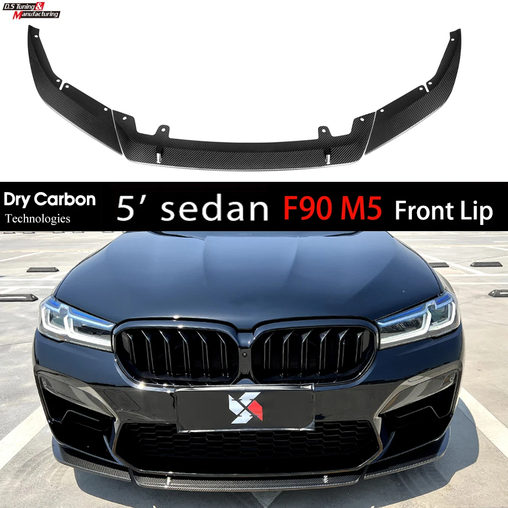 3Pcs/Set Dry Carbon Fiber Front Spoiler Bumper Lip Chin Splitter Side Apron Diffuser Canard Trim For BMW 5 Series F90 M5 2020+
3Pcs/Set Dry Carbon Fiber Front Spoiler Bumper Lip Chin Splitter Side Apron Diffuser Canard Trim For BMW 5 Series F90 M5 2020+