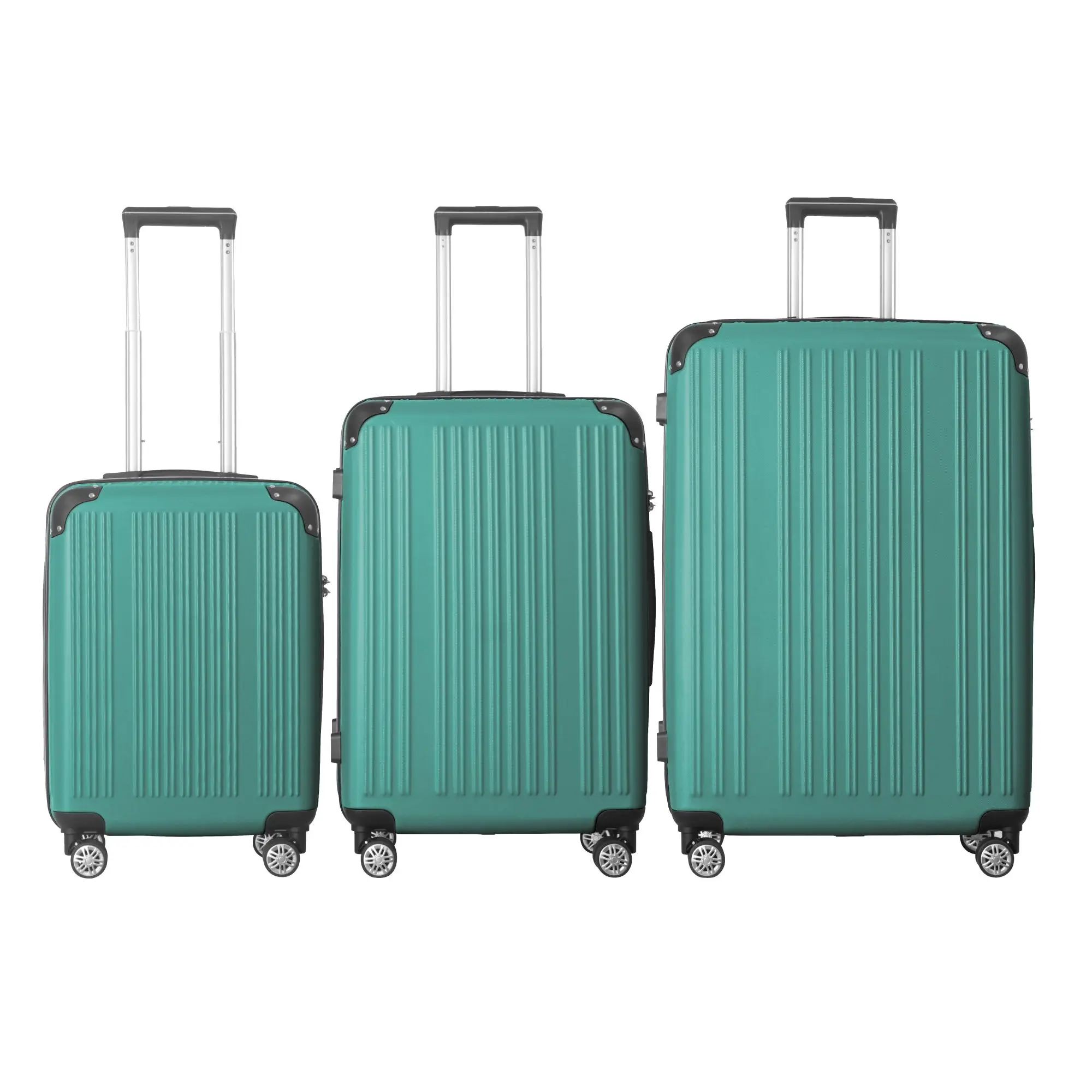 3-Piece Lightweight ABS Hardshell Luggage Set (20", 24", 26") in Fresh Green with Spinner Wheels, TSA Lock, and Adjustable Teles
3-Piece Lightweight ABS Hardshell Luggage Set (20", 24", 26") in Fresh Green with Spinner Wheels, TSA Lock, and Adjustable Teles