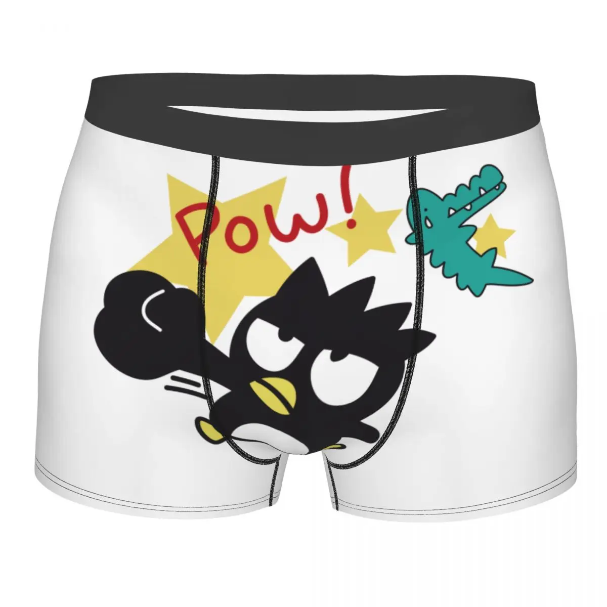 Мужское сексуальное нижнее белье Sanrio с рисунком Badtz Maru, трусы-боксеры, мужские эластичные шорты, трусы
Мужское сексуальное нижнее белье Sanrio с рисунком Badtz Maru, трусы-боксеры, мужские эластичные шорты, трусы