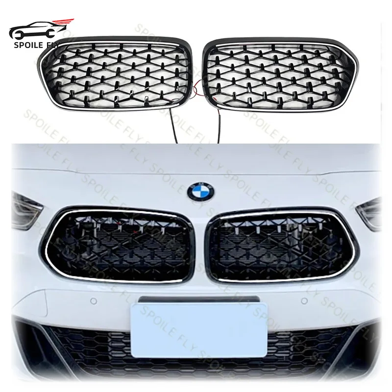 LED Front Grille for BMW X2 F39 2019-2024 Glossy Black Diamond Mesh Racing Bumper Air Intake Cover ABS Glossy Black
LED Front Grille for BMW X2 F39 2019-2024 Glossy Black Diamond Mesh Racing Bumper Air Intake Cover ABS Glossy Black