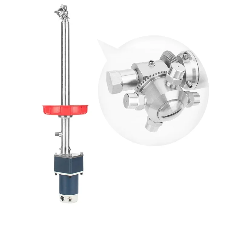 High-pressure 360-degree rotating gear-controlled Ibc suitcase cleaning nozzle
High-pressure 360-degree rotating gear-controlled Ibc suitcase cleaning nozzle