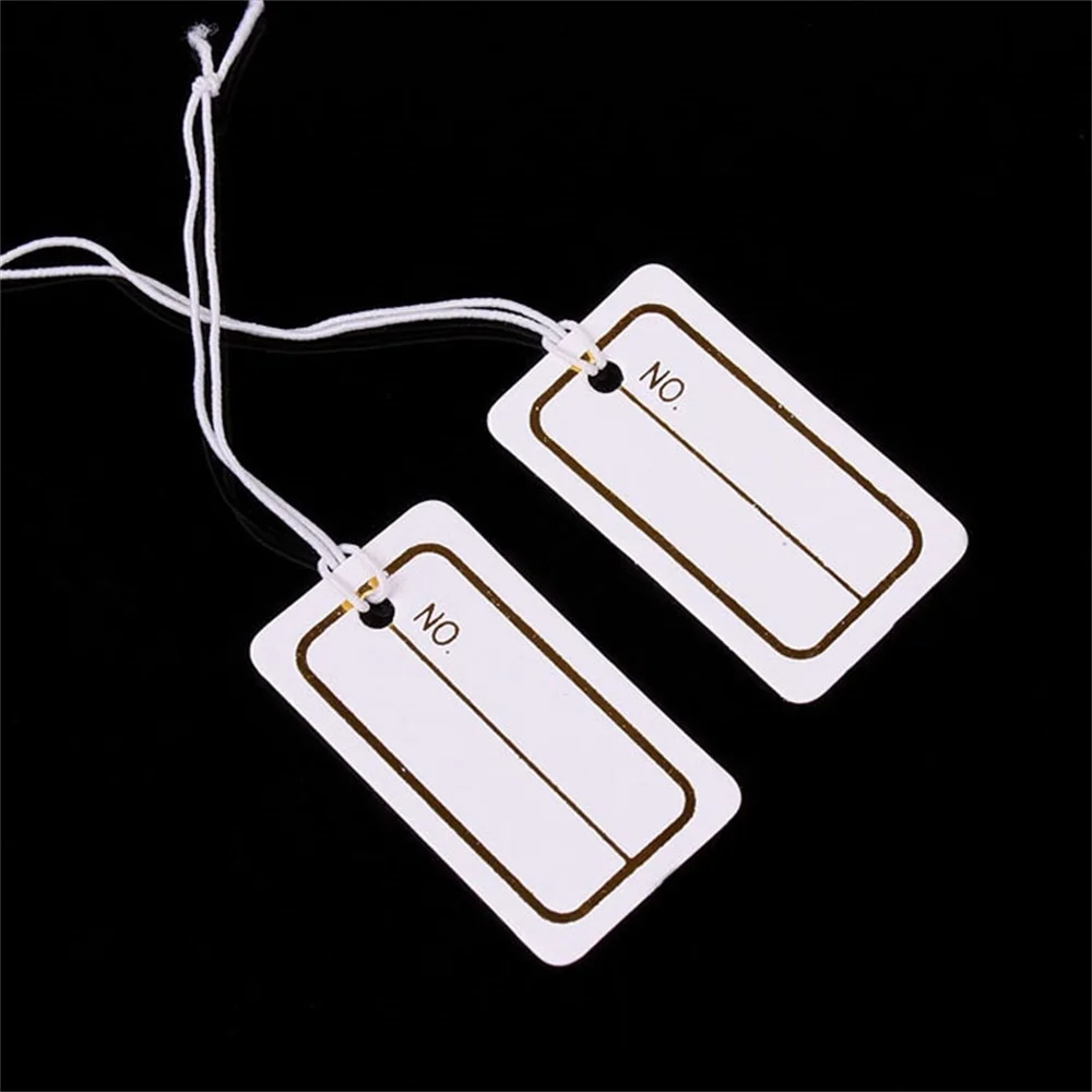 Jewelry String Cord Price Tags Custom Printing Blank Label Gold Silver Display Accessories Jewellery Store 1.7*3cm1000/bag
Jewelry String Cord Price Tags Custom Printing Blank Label Gold Silver Display Accessories Jewellery Store 1.7*3cm1000/bag