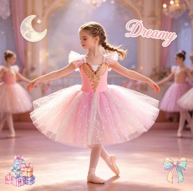 Girls Sequins Tulle Tutu Dress Kids Fluffy Princess Skirt Cute Stage Costume Kindergarten Ballet Dance Performance Party Outfit
Girls Sequins Tulle Tutu Dress Kids Fluffy Princess Skirt Cute Stage Costume Kindergarten Ballet Dance Performance Party Outfit