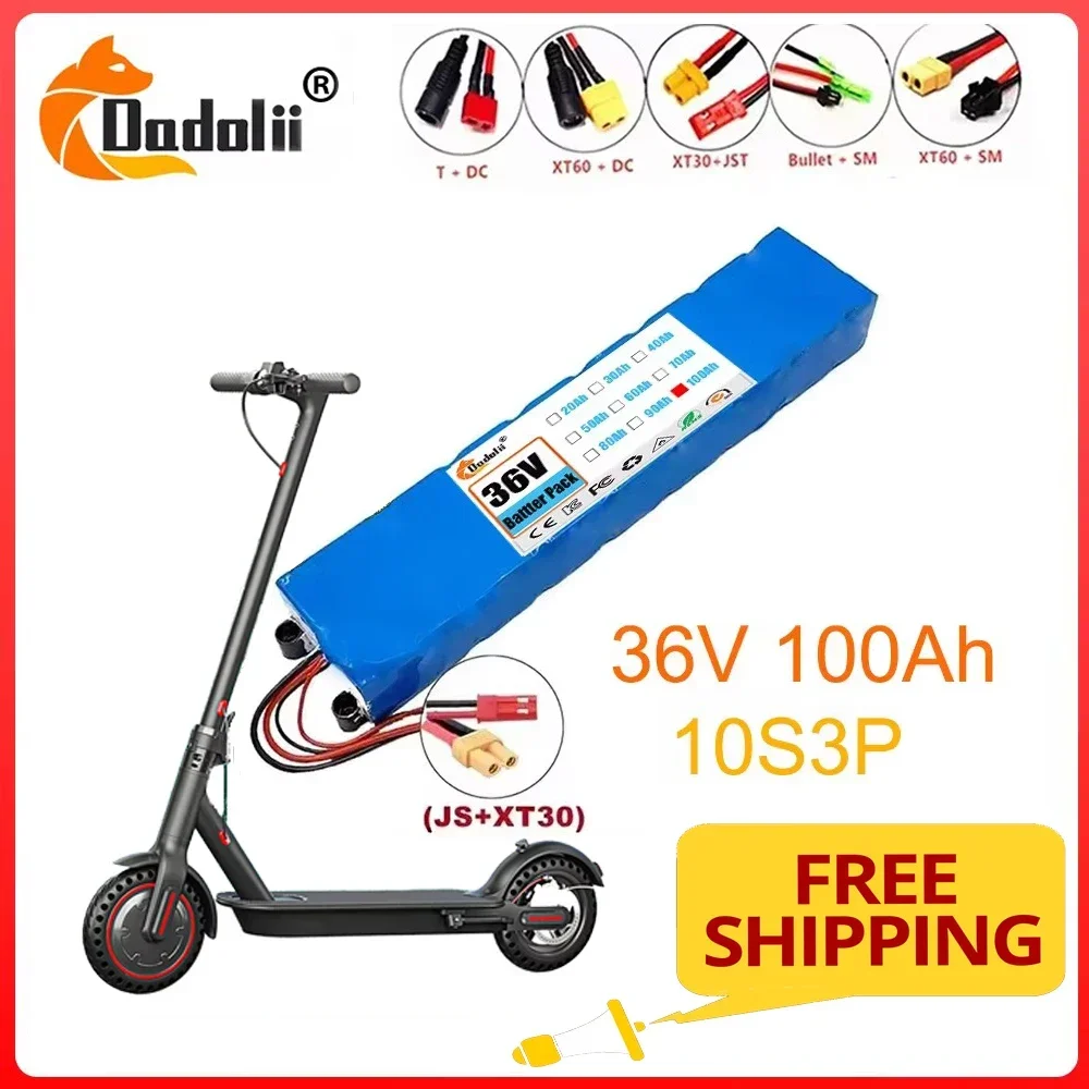 Аккумулятор 36 В, 30 Ач, Kick 10S3P 18650, аккумулятор для скутера, плата BMS, 100% новый оригинал M365
Аккумулятор 36 В, 30 Ач, Kick 10S3P 18650, аккумулятор для скутера, плата BMS, 100% новый оригинал M365