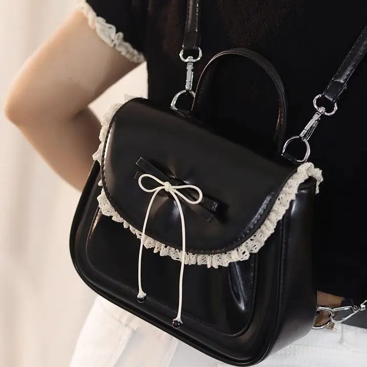 Fashion Pink Bow Women's Tote Backpacks Elegant Pu Leather Ladies Shoulder Bag Small Simple Girls Student Schoolbags Handbags
Fashion Pink Bow Women's Tote Backpacks Elegant Pu Leather Ladies Shoulder Bag Small Simple Girls Student Schoolbags Handbags