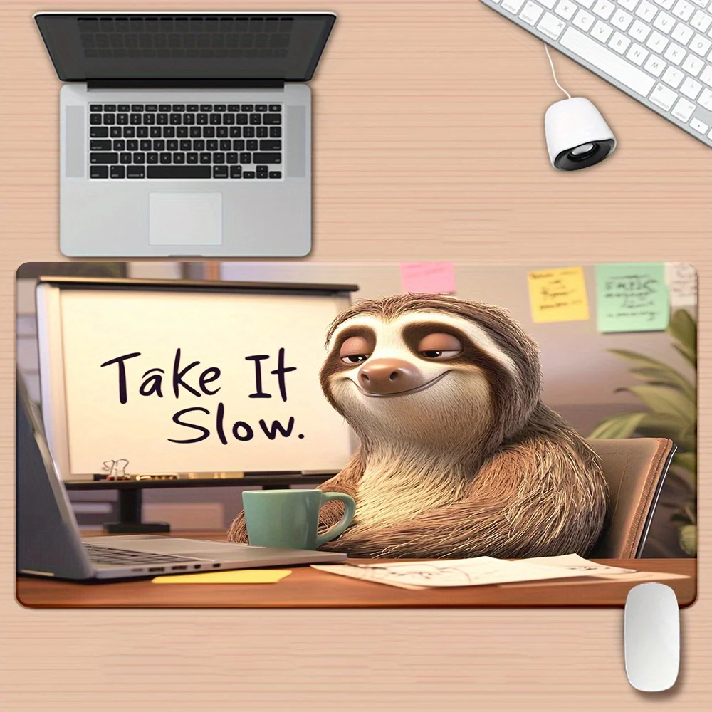 Gaming Mouse Pad, Large Desk Mat, Anti-slip, Stitched Edges, Cartoon Sloth Pattern Print Keyboard Pad for Gaming & Home Use
Gaming Mouse Pad, Large Desk Mat, Anti-slip, Stitched Edges, Cartoon Sloth Pattern Print Keyboard Pad for Gaming & Home Use