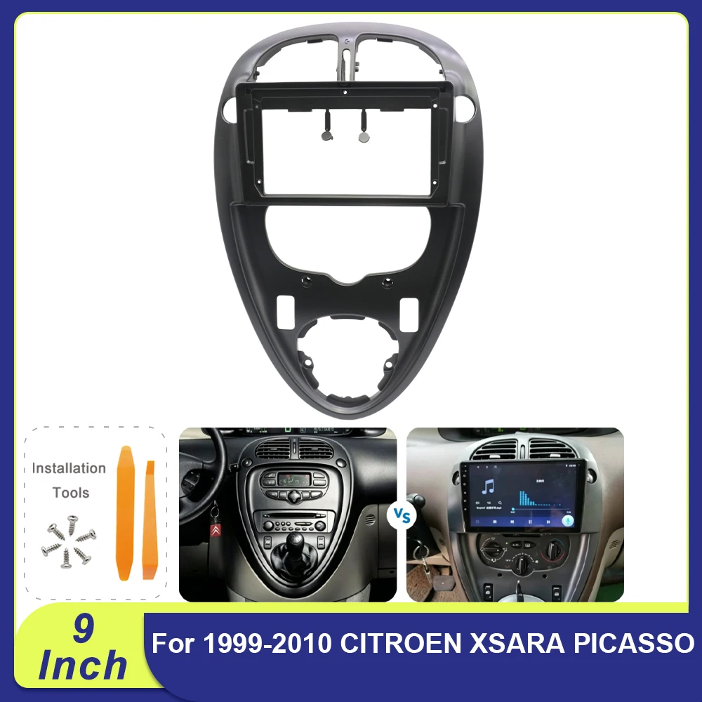 For Citroen Xsara Picasso 1999-2010 9 Inch 2Din Android Radio Fascia Dash Kit Panel Trim Adapter
For Citroen Xsara Picasso 1999-2010 9 Inch 2Din Android Radio Fascia Dash Kit Panel Trim Adapter