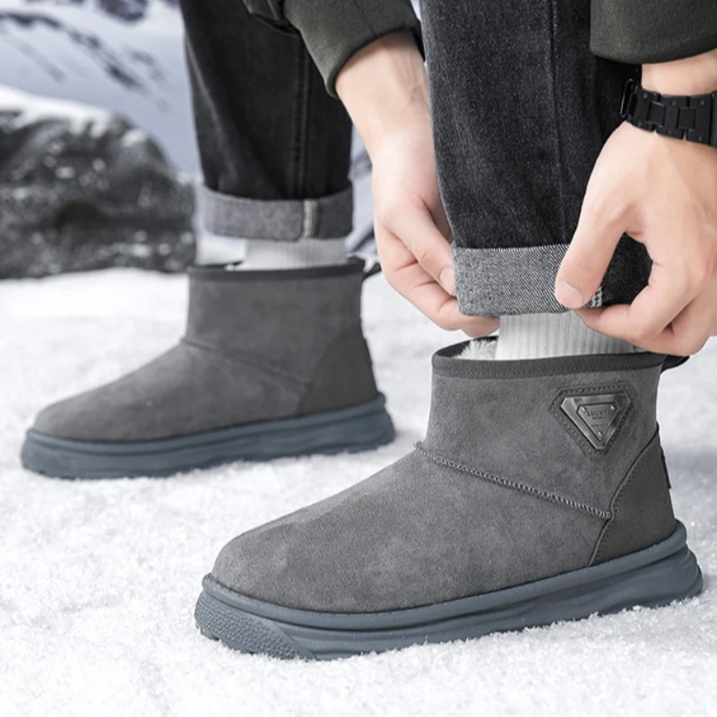 Мужские зимние флисовые верхние теплые нескользящие зимние ботинки на плоской подошве до середины икры с разрезом, удобные модные зимние ботинки большого размера высокого качества
Мужские зимние флисовые верхние теплые нескользящие зимние ботинки на плоской подошве до середины икры с разрезом, удобные модные зимние ботинки большого размера высокого качества