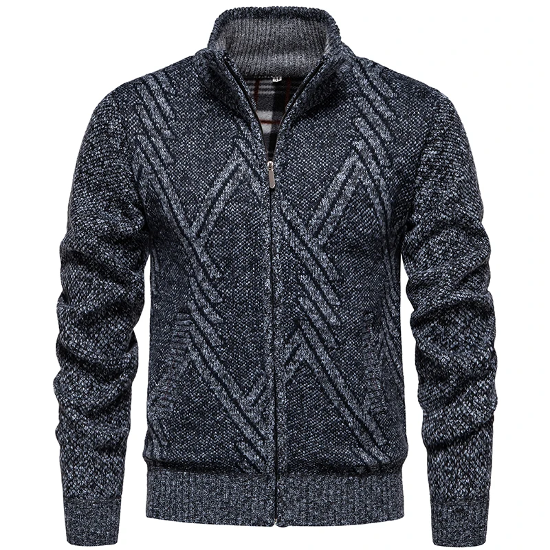 Mens Winter Sweater Feece Cardigan Jacket Turn-down Collar Zip Cardigans Fashion Casual Slim Fit Korean Mens Top Clothes
Mens Winter Sweater Feece Cardigan Jacket Turn-down Collar Zip Cardigans Fashion Casual Slim Fit Korean Mens Top Clothes