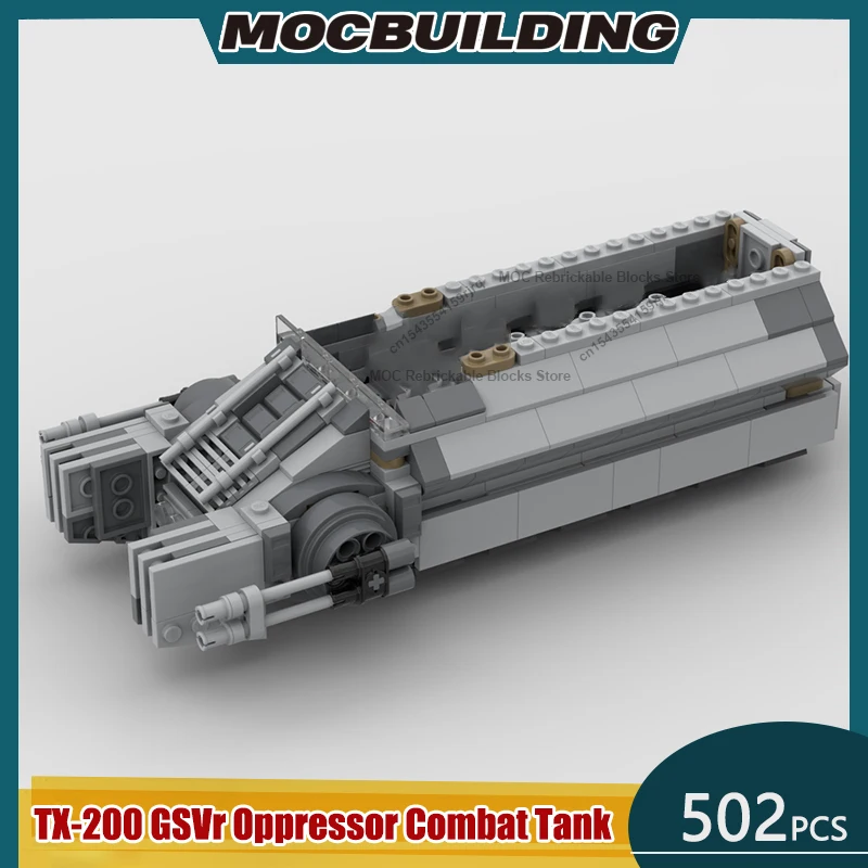 TX-200 GSVr Oppressor Combat Transport Tank MOC Building Blocks DIY Assemble Bricks Space Model Collection Toys Gifts 502PCS
TX-200 GSVr Oppressor Combat Transport Tank MOC Building Blocks DIY Assemble Bricks Space Model Collection Toys Gifts 502PCS